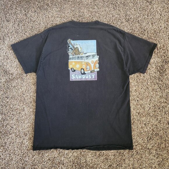 Vintage Laguna Beach Festival T-Shirt Black Arts and Crafts Surf California - Picture 1 of 6